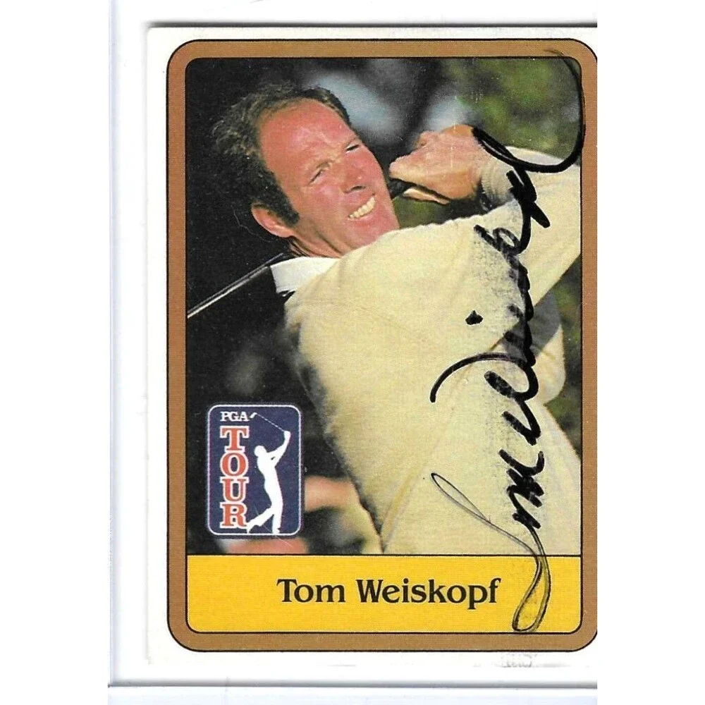 VTG 1981 PGA Tour Rookie Card #47 Tom Weiskopf  Original Golf Trading Card